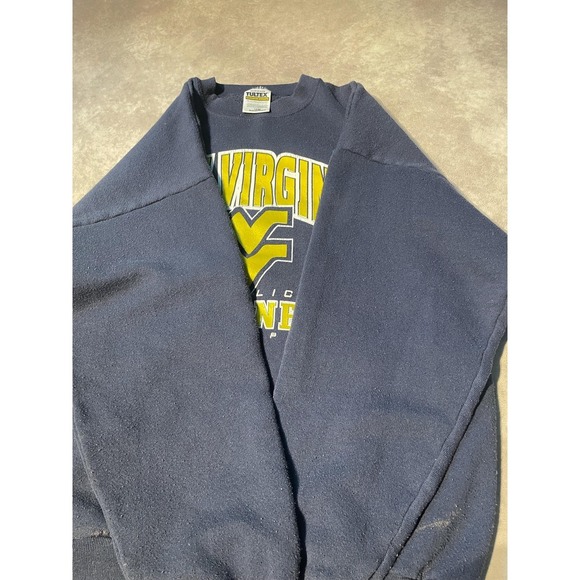 Vintage West Virginia Mountaineers University Graphic Crewneck Sweater - Picture 6 of 7